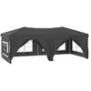 vidaXL Tente de réception pliable avec parois Anthracite 3x6 m
