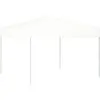 vidaXL Tente de réception pliable Blanc 3x3 m