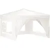 vidaXL Tente de réception pliable avec parois Blanc 3x3 m