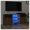 vidaXL Meuble TV avec lumières LED Chêne marron 120x30x50 cm