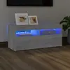 vidaXL Meuble TV avec lumières LED Sonoma gris 90x35x40 cm