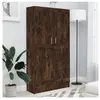 vidaXL Bibliothèque Chêne fumé 82,5x30,5x150 cm Bois d'ingénierie