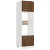 vidaXL Armoire à micro-ondes Chêne marron 60x57x207 cm