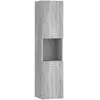 vidaXL Armoire de bain Sonoma gris 30x30x130 cm Bois d'ingénierie