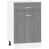 vidaXL Armoire de plancher à tiroir Sonoma gris 50x46x81,5 cm