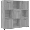 vidaXL Bibliothèque Sonoma gris 90x30x90 cm Bois d'ingénierie