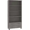 vidaXL Buffet HAMAR Bois massif de pin Gris clair