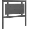 vidaXL Tête de lit Gris 95,5x4x100 cm Bois massif de pin