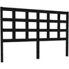 vidaXL Tête de lit Noir 145,5x4x100 cm Bois massif de pin