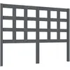 vidaXL Tête de lit Gris 125,5x4x100 cm Bois massif de pin