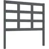 vidaXL Tête de lit Gris 105,5x4x100 cm Bois massif de pin