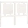 vidaXL Tête de lit Blanc 125,5x4x100 cm Bois massif de pin