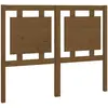 vidaXL Tête de lit Marron miel 125,5x4x100 cm Bois massif de pin