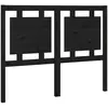 vidaXL Tête de lit Noir 125,5x4x100 cm Bois massif de pin