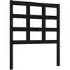vidaXL Tête de lit Noir 80,5x4x100 cm Bois massif de pin