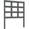 vidaXL Tête de lit Gris 80,5x4x100 cm Bois massif de pin