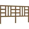 vidaXL Tête de lit Marron miel 206x4x100 cm Bois massif de pin