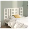 vidaXL Tête de lit Blanc 156x4x100 cm Bois massif de pin