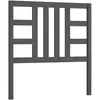 vidaXL Tête de lit Gris 126x4x100 cm Bois massif de pin
