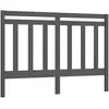 vidaXL Tête de lit Gris 166x4x100 cm Bois massif de pin