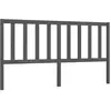 vidaXL Tête de lit Gris 206x4x100 cm Bois massif de pin