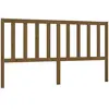 vidaXL Tête de lit Marron miel 206x4x100 cm Bois massif de pin