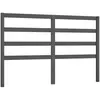 vidaXL Tête de lit Gris 166x4x100 cm Bois massif de pin