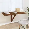vidaXL Table murale pliable Chêne marron 100x60x56cm Bois d'ingénierie