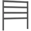 vidaXL Tête de lit Gris 126x4x100 cm Bois massif de pin