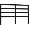 vidaXL Tête de lit Noir 126x4x100 cm Bois massif de pin