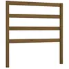 vidaXL Tête de lit Marron miel 106x4x100 cm Bois massif de pin