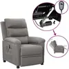 vidaXL Vidaxl Fauteuil Inclinable Électrique Gris Clair Tissu
