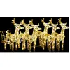 vidaXL Décoration de Noël Rennes et traîneau 320 LED Acrylique