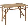 vidaXL Table de jardin pliable 115x50x75 cm Bambou