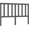 vidaXL Tête de lit Gris 146x4x100 cm Bois massif de pin