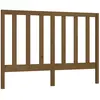vidaXL Tête de lit Marron miel 146x4x100 cm Bois massif de pin