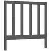 vidaXL Tête de lit Gris 126x4x100 cm Bois massif de pin