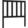 vidaXL Tête de lit Noir 106x4x100 cm Bois massif de pin