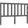 vidaXL Tête de lit Gris 126x4x100 cm Bois massif de pin
