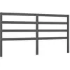 vidaXL Tête de lit Gris 206x4x100 cm Bois massif de pin