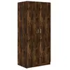 vidaXL Garde-robe Chêne fumé 80x52x180 cm Bois d'ingénierie