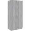 vidaXL Garde-robe Sonoma gris 80x52x180 cm Bois d'ingénierie