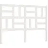 vidaXL Tête de lit Blanc 126x4x104 cm Bois massif de pin