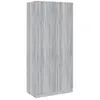 vidaXL Garde-robe Sonoma gris 90x52x200 cm Bois d'ingénierie
