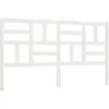 vidaXL Tête de lit Blanc 206x4x104 cm Bois massif de pin