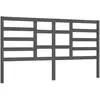 vidaXL Tête de lit Gris 206x4x104 cm Bois massif de pin