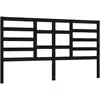 vidaXL Tête de lit Noir 206x4x104 cm Bois massif de pin