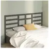 vidaXL Tête de lit Gris 186x4x104 cm Bois massif de pin