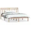 vidaXL Cadre de lit Bois de pin massif 140x200 cm