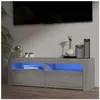 vidaXL Meuble TV avec lumières LED sonoma gris 120x35x40 cm